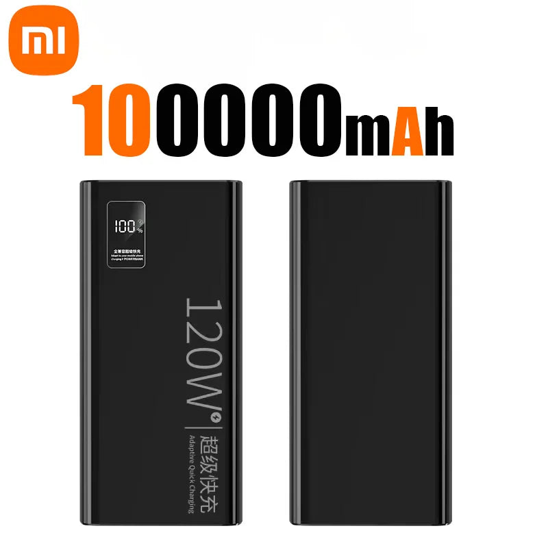 Xiaomi-Banco de energía de 200000mAh, Banco de energía de alta capacidad, batería de carga rápida de 120W, cargador de batería externo portátil para teléfono.