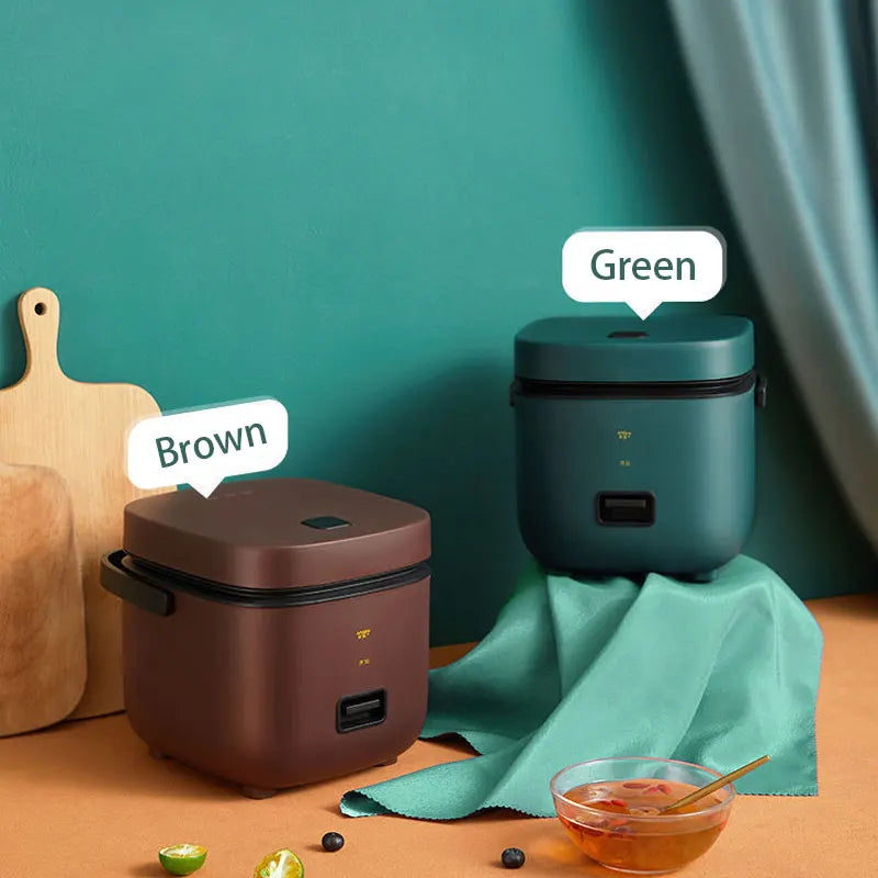 Mini olla arrocera automática para el hogar, máquina de cocina eléctrica para 1-2 personas, calentador de alimentos, vaporizador, olla arrocera pequeña de 1,2 L