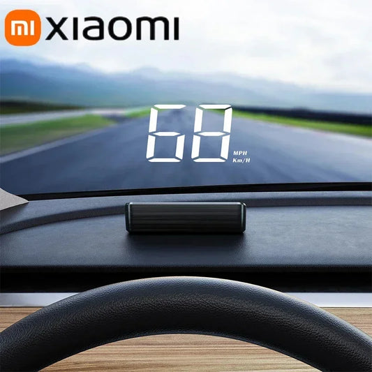 Xiaomi-velocímetro de coche HUD, pantalla frontal, velocímetro Digital, proyector de parabrisas, vehículos, camiones, accesorios electrónicos para automóviles.