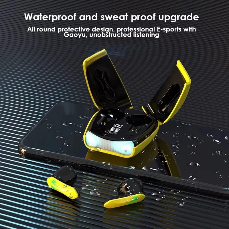 Auriculares Bluetooth con baja latencia, alta calidad, para videojuegos, batería de larga duración, música, inalámbricos, Bluetooth, para deportes al aire libre.