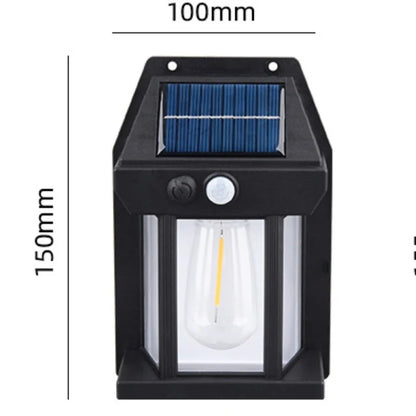 Lámpara Solar de noche, lámpara de pared con Sensor de movimiento inteligente, 3 modos de iluminación, impermeable, decoración de patio y jardín.