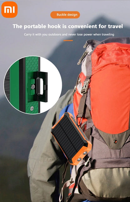 XIAOMI-Banco de energía Solar inalámbrico, 200000mAh, gran capacidad, carga rápida, batería externa, equipo de emergencia de supervivencia al aire libre.