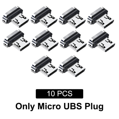 10/ 20 piezas puntas magnéticas para redmi note 12 turbo Fonken tipo C Micro USB imán pieza de repuesto adaptador de enchufe para cargador Android