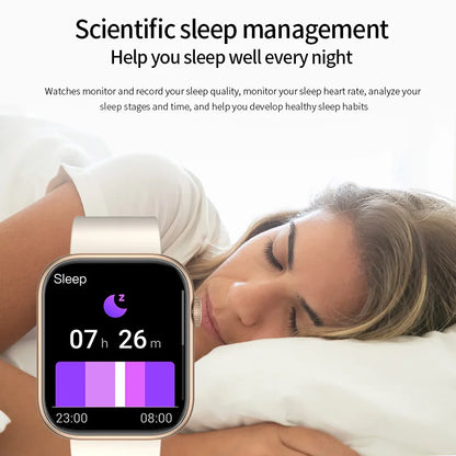 LIGE-reloj inteligente para hombre y mujer, resistente al agua, pulsera de Fitness con carga inalámbrica, Bluetooth, llamadas, personalizado, 2025