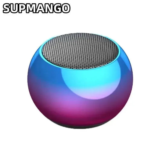 Hermoso Altavoz inalámbrico con Bluetooth, portátil, pequeño de acero, estéreo, pesado, envolvente, Subwoofer, Mini Altavoz pequeño con Bluetooth para exteriores.