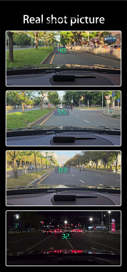 Xiaomi-velocímetro de coche HUD, pantalla frontal, velocímetro Digital, proyector de parabrisas, vehículos, camiones, accesorios electrónicos para automóviles.