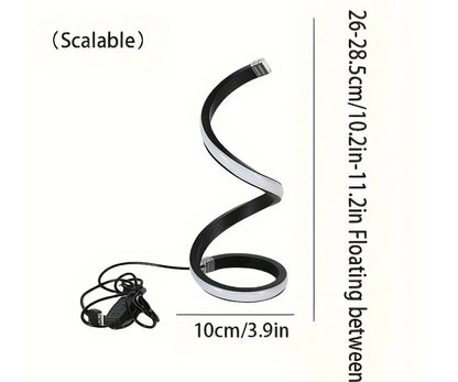 Lámpara de noche, luces Led regulables por Usb, luces de noche en espiral 3D para dormitorio, escritorio, lámpara de noche con atenuador.